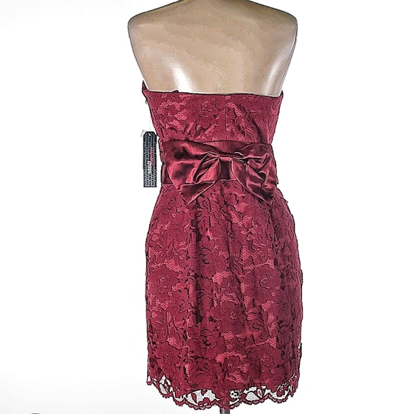 M60 Miss Sixty Ruby /wine  cocktail dress. - Picture 4 of 5